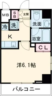メインステージ大山【6階】の間取り