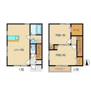 栃木県小山市駅南町2【一戸建】の間取り