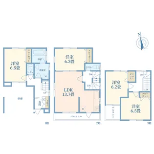 埼玉県川口市元郷3【一戸建】の間取り