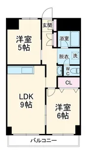 キャピタル新越谷【6階】の間取り