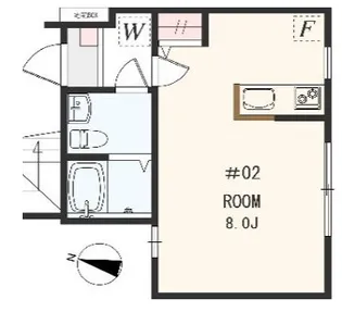 アザーレ・パッシオ大口B【1階】の間取り
