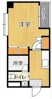リバティシティ大濠【8階】の間取り