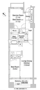コンフォリア本駒込【8階】の間取り