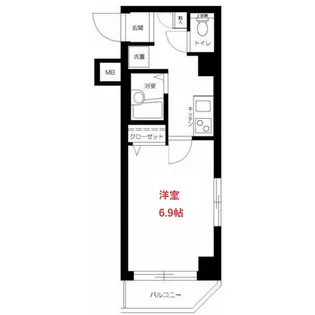東京都品川区南品川4【マンション】の間取り