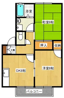 パルコート【1階】の間取り