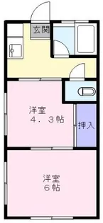 カトレアハイツ【1階】の間取り