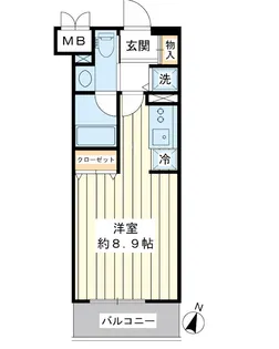 プラウランド行徳【1階】の間取り