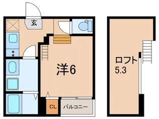 ハーモニーテラス神田町【1階】の間取り