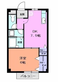 エルディム平島【2階】の間取り