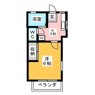 フェザーコーポ【2階】の間取り