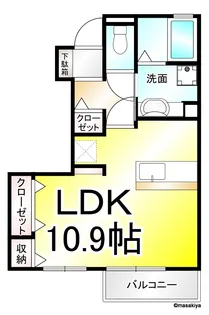 チャス レジデンス I【1階】の間取り