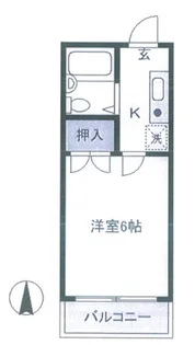 東京都品川区南大井4【マンション】の間取り