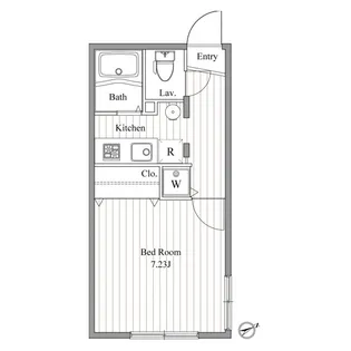 ZESTY曙橋 ゼスティ曙橋【2階】の間取り