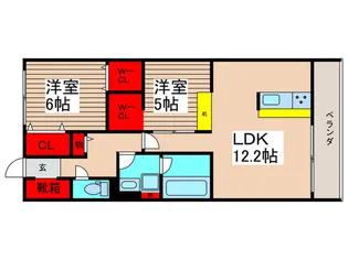 仮)妙典4丁目新築計画【3階】の間取り