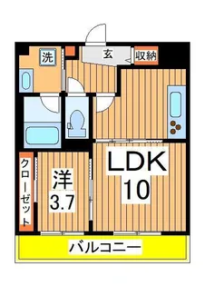 ダイヤモンドクレスト南流山【3階】の間取り