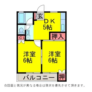 TフィオーレC【1階】の間取り