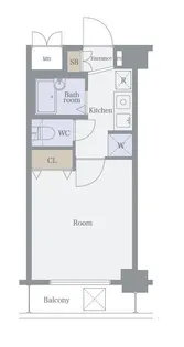 フェニックス新宿七丁目【8階】の間取り