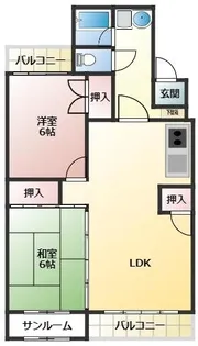 インペリアルハイツ【1階】の間取り