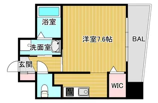 ウィスタリア京橋【3階】の間取り