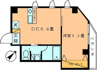 アナトリア【5階】の間取り