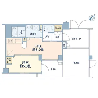 セザールガーデン日吉【1階】の間取り