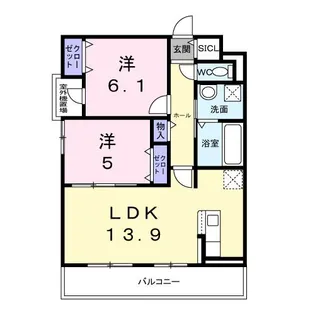 ブリ-ヴィアコ-ト【3階】の間取り