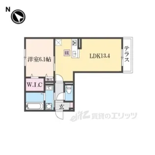 フローリッシュ【1階】の間取り