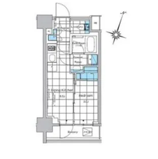 ルフォンプログレ神田プレミア【7階】の間取り