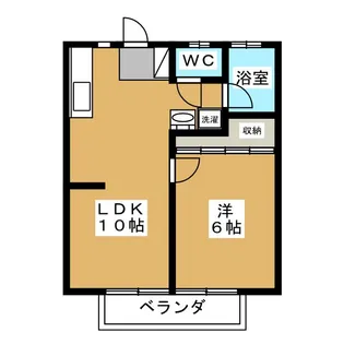 YSハイツ【2階】の間取り