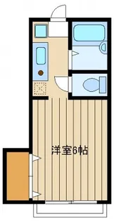 コーポブルースカイI【2階】の間取り