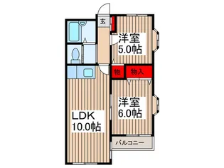 レジデンス北原台【1階】の間取り