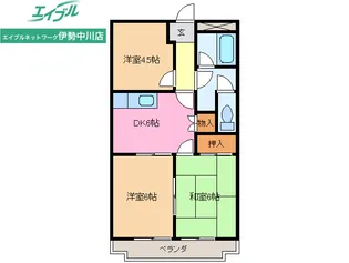 ダイヤマンションC【1階】の間取り