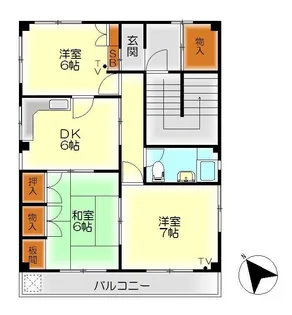 グランブルー広本町【3階】の間取り