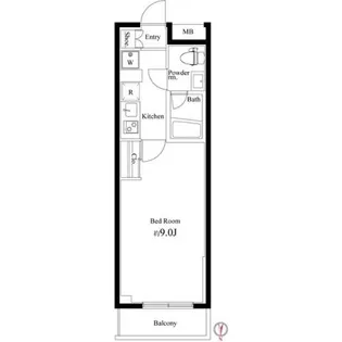 ジュイールパルフェ平井【1階】の間取り