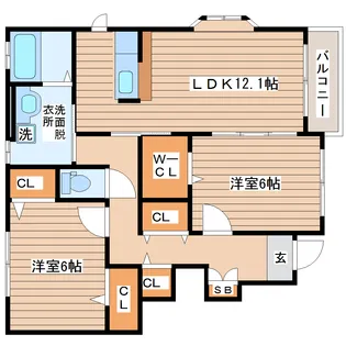 ファミーユ【1階】の間取り