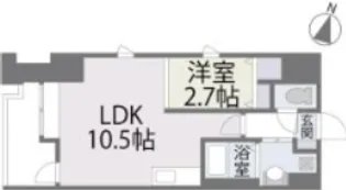 パセオ平尾【8階】の間取り