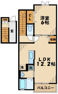 bleu・ciel【3階】の間取り