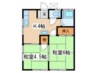 皆木荘の間取り
