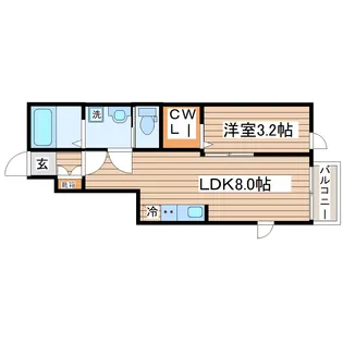 【新築】ガス割 第八弾 THE ROOM 南仙台駅A【1階】の間取り