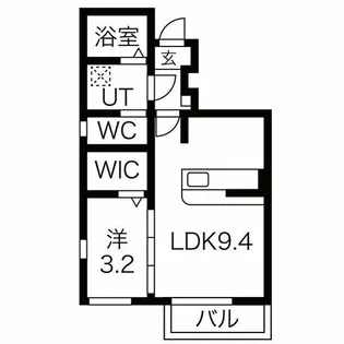 ヴィラ・ファルコン【1階】の間取り