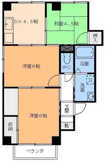 第3春日ハイツ【2階】の間取り