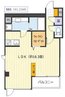 CIEL BLEU【5階】の間取り