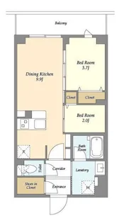KDXレジデンス田園調布南【1階】の間取り