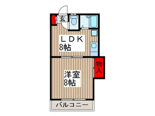 ア-バンフラットII【2階】の間取り