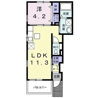 ヴァルゴII【1階】の間取り