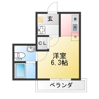 ヴィラディアス横浜III【3階】の間取り