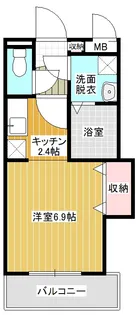 La Vita e Bella(ラ・ヴィータ・エベラ)II【1階】の間取り