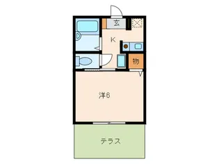 メゾンパル六甲【1階】の間取り