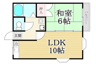 コーポ508【2階】の間取り