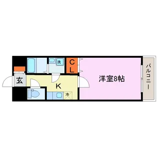 メゾンビロング【2階】の間取り